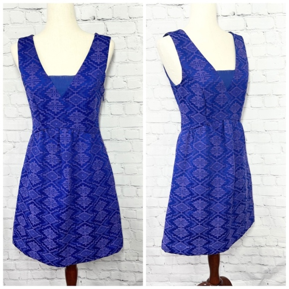 👗💜NWOT |•MAEVE•| Gorgeous Blue-Purple A-line V-neck Dress Size 4